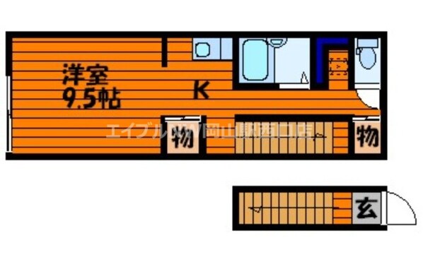 レアル南方Ⅱの物件間取画像